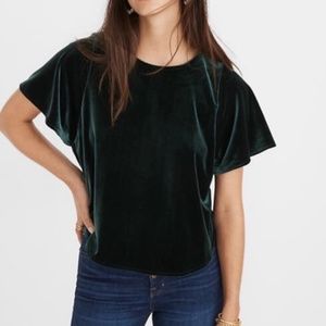 Madewell Velvet Top
